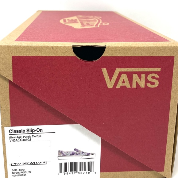 VANS Classic Slip On New Age Purple Low Women's Canvas Sneakers Size VN0A5AO86G6 - Picture 10 of 11